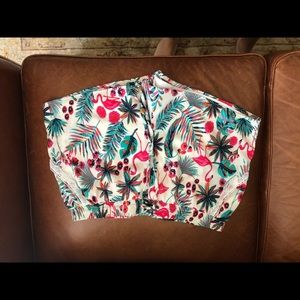 Flamingo tropical shorts